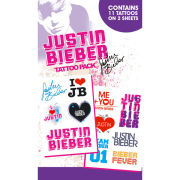 Justin Bieber I Love - Tattoo Pack