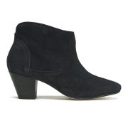 H Shoes by Hudson Women's Kiver Suede Heeled Ankle Boots - Black