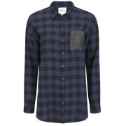 ONLY Women's Joy Tartan Shirt - Navy