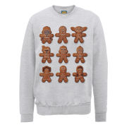 Star Wars Christmas Gingerbread Characters Sweatshirt - Heather Grey