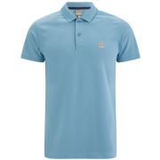 Bench Men's Brushed Neck Crystalline Polo Shirt - Delphinium Blue