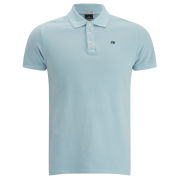 Scotch & Soda Men's Classic Garment Dyed Pique Polo Shirt - Crystal Blue