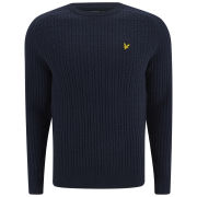 Lyle & Scott Men's Long Sleeve Crew Neck Cable Pullover - Navy