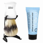 men-ü Barbiere Shaving Brush and Stand - White