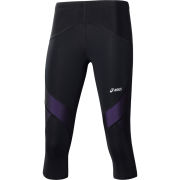 Asics Women's Leg Balance Performance Running Knee Tights - Black/Violet Purple