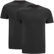 Levi's Men's Slim 2 Pack Crew T-Shirt - Black