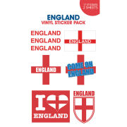 England Come On Vinyl Sticker 10 x 17cm