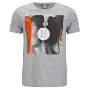 Bench Men's Printed Constant T-Shirt - Grey Marl