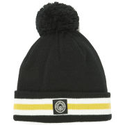 Duck and Cover Men's Striped Bobble Hat - Neo Black