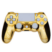 PlayStation DualShock 4 Custom Controller - Chrome Gold - White Buttons