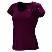 New Balance Women's NBX Boylston T-Shirt - Poisonberry/Mulberry