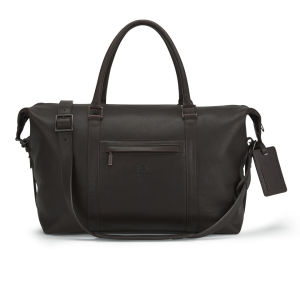 Knutsford Men's Leather Holdall Bag - Dark Brown