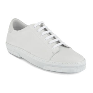 Off White Leather Jaden Tennis Sneakers