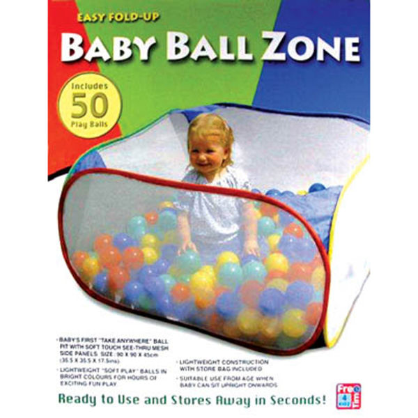 Easy Fold Up Baby Ball Zone (With 50 Balls) IWOOT