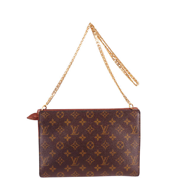 Louis Vuitton Vintage Chain Handle Leather Shoulder Bag