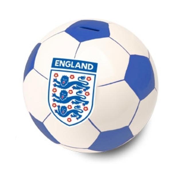 England Small Ceramic Football Money Box Traditional Gifts