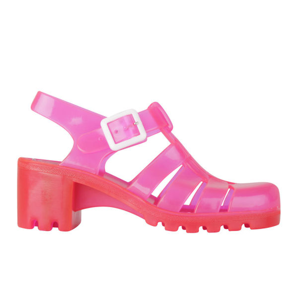 JuJu Women's Babe Heeled Jelly Sandals - UV Pink: Image 01