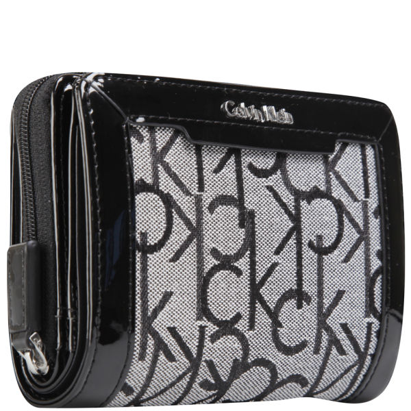 calvin klein black women's wallet