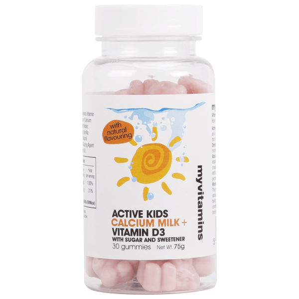 Buy Active Kids Calcium Milk + Vitamin D3 myvitamins UK
