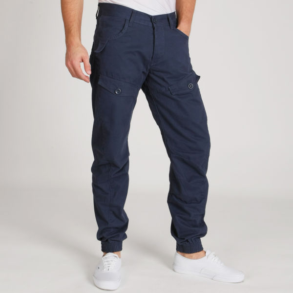 Galvanize Men's Cuffed Bottom Chino Navy Clothing