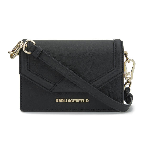 Karl Lagerfeld K/Klassik Super Mini Cross Body Bag - Black - Free UK Delivery over £50