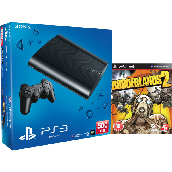 PS3: New Sony PlayStation 3 Slim Console (500 GB) - Black ...