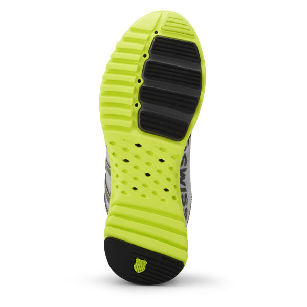 Swiss Men's Blade-Light Running Shoes - Silver/Charcoal/Volt Green