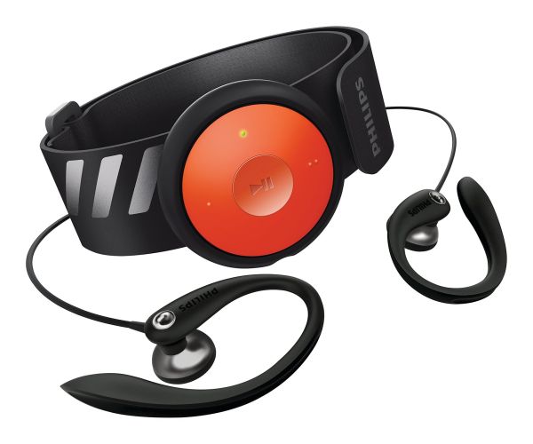 Philips GoGEAR FitDot 4GB MP3 Player - Black/Orange