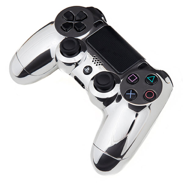 PlayStation DualShock 4 Custom Controller Chrome Silver Zavvi.nl