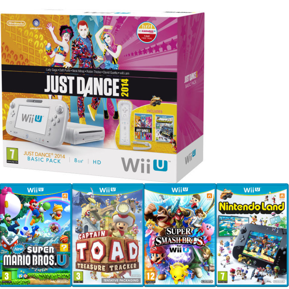 Nintendo Wii U Console Includes 5 Games Games Consoles Zavvi