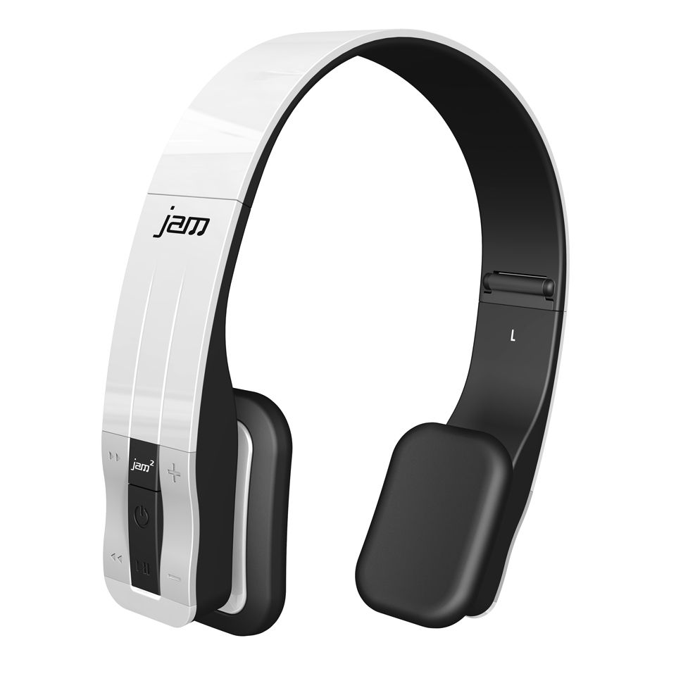 HMDX Jam Fusion Wireless Stereo Bluetooth Headphones White