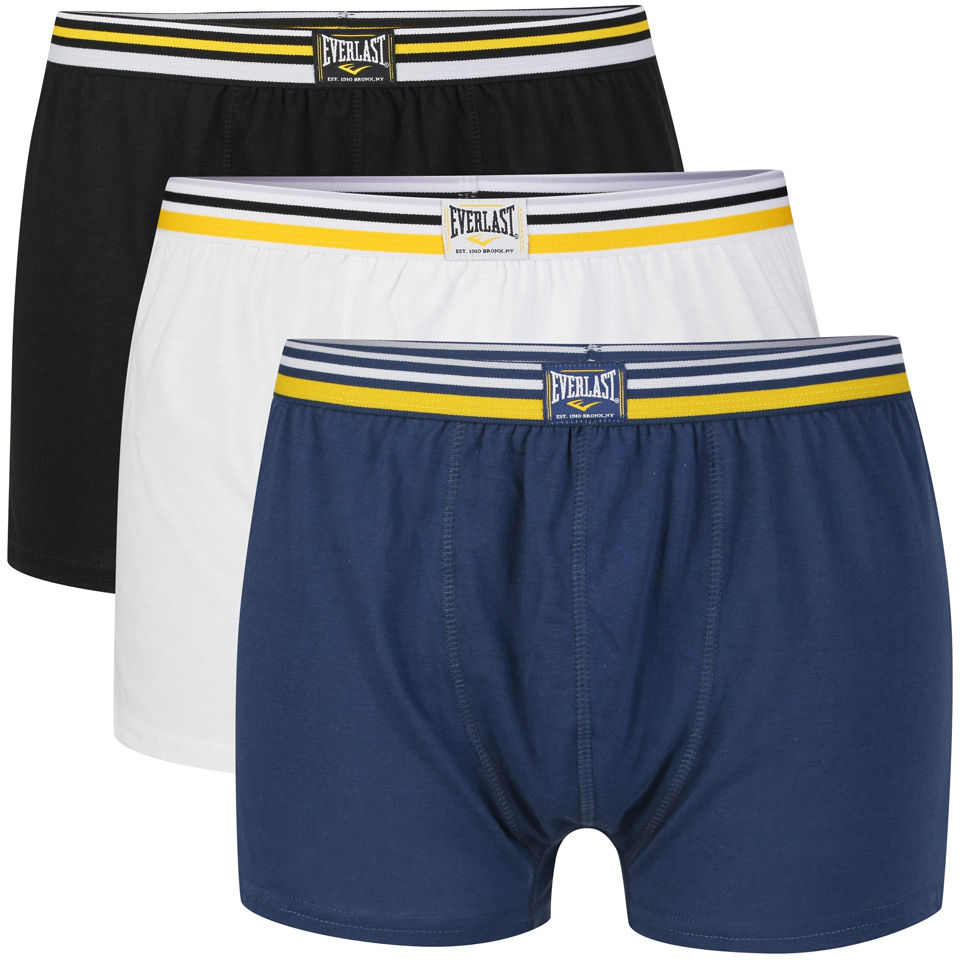 Everlast Men's 3Pack Boxers Navy/Black/White Mens Underwear Zavvi