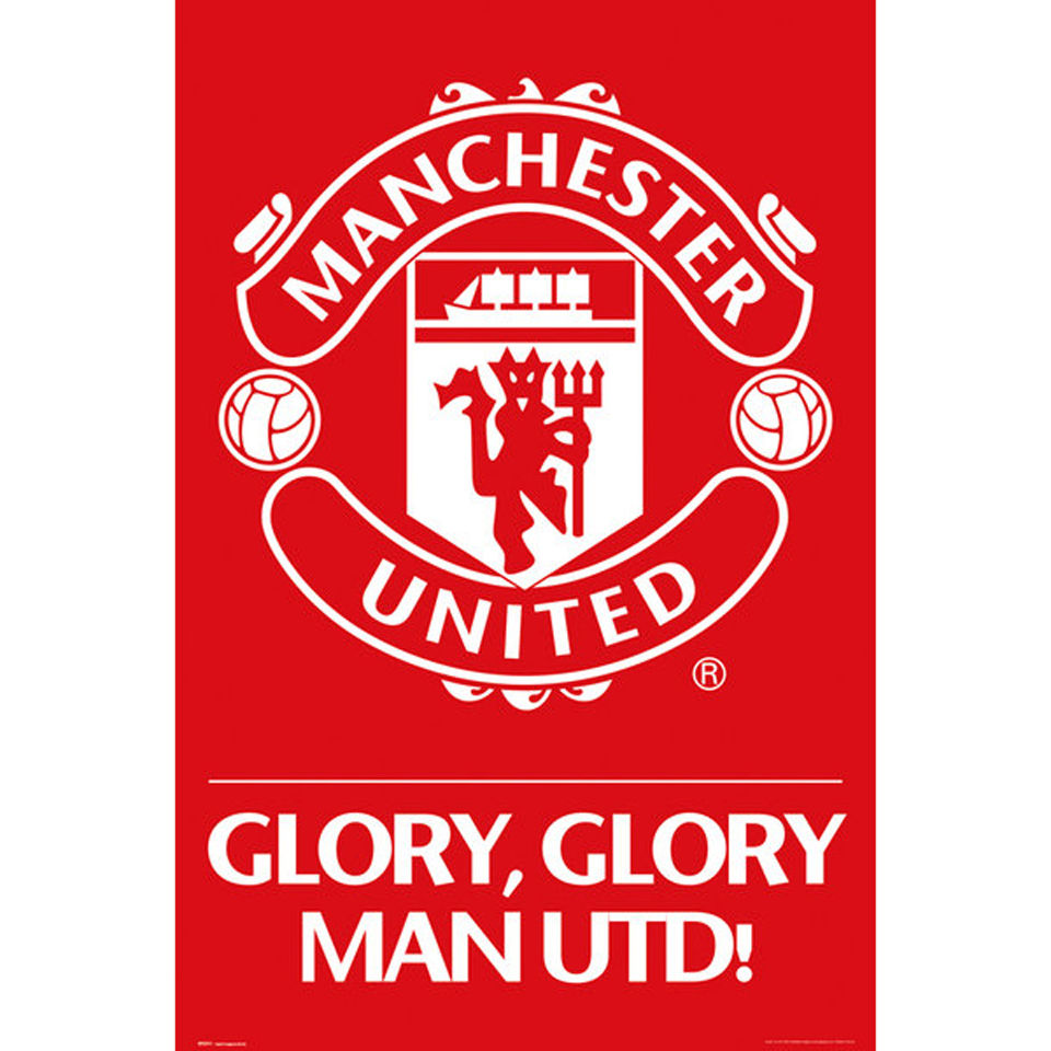 manchester united crest - maxi poster - 61 x 91.5cm