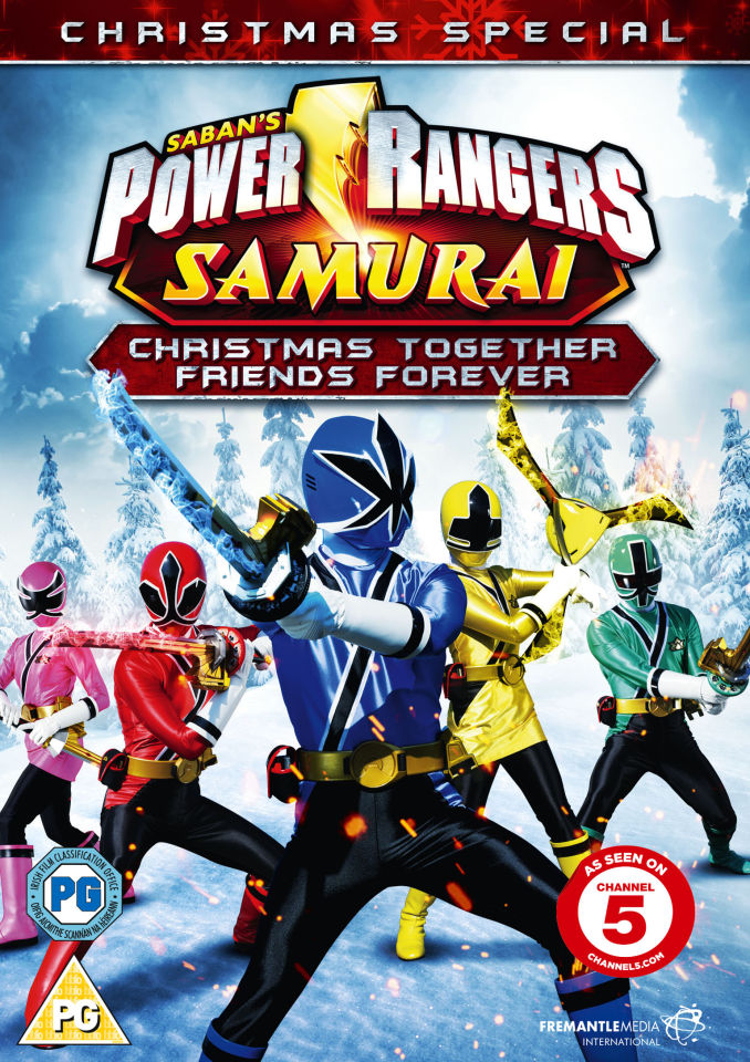 Power Rangers Samurai Christmas Together, Friends Forever DVD Zavvi