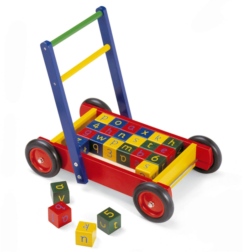 Pintoy Baby Walker with Bricks Toys Zavvi