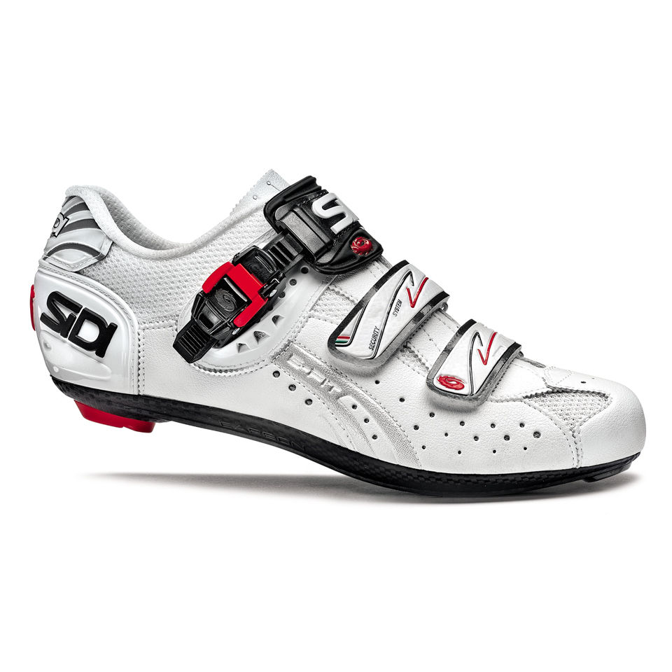 sidi white cycling shoes