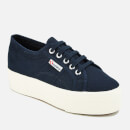 Superga Women's 2790 Linea Up Down Flatform Trainers - Navy