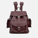 Grafea Women's Wine Medium Leather Backpack - Burgundy