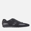 HUGO Men's Thatoz Textile/Leather Trainers - Black