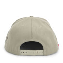 New Balance Unisex Snap 6 Panel Flat Peak Baseball Cap - Acrylic Light Brown/Khaki