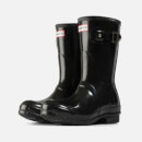 Hunter Women's Original Short Gloss Wellies - Black