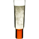 Sagaform Club Champagne Glasses 2 Pack - Turquoise/Orange