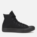 Converse All Star Canvas Hi-Top Trainers - Black Monochrome