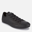 Converse Chuck Taylor All Star Ox Leather Trainers - Black Monochrome