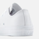 Converse Chuck Taylor All Star Ox Leather Trainers - White Monochrome