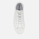 Converse Chuck Taylor All Star Ox Leather Trainers - White Monochrome