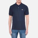 Lacoste Men's Basic Pique Short Sleeve Polo Shirt - Navy