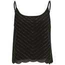 VILA Women's Laura Sequin Top - Phantom