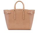 Aspinal of London Marylebone Tote Bag - Deer Brown Nubuck Python