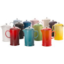 Le Creuset Stoneware Cafetiere Coffee Press - Coastal Blue